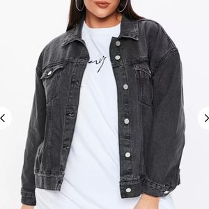 Black denim jacket